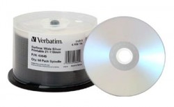 Verbatim Professional DVD-R 4.7 GB voll bedruckbar silb
